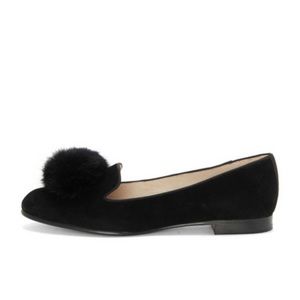 Louise et Cie Pom Pom loafers black suede lo-andres